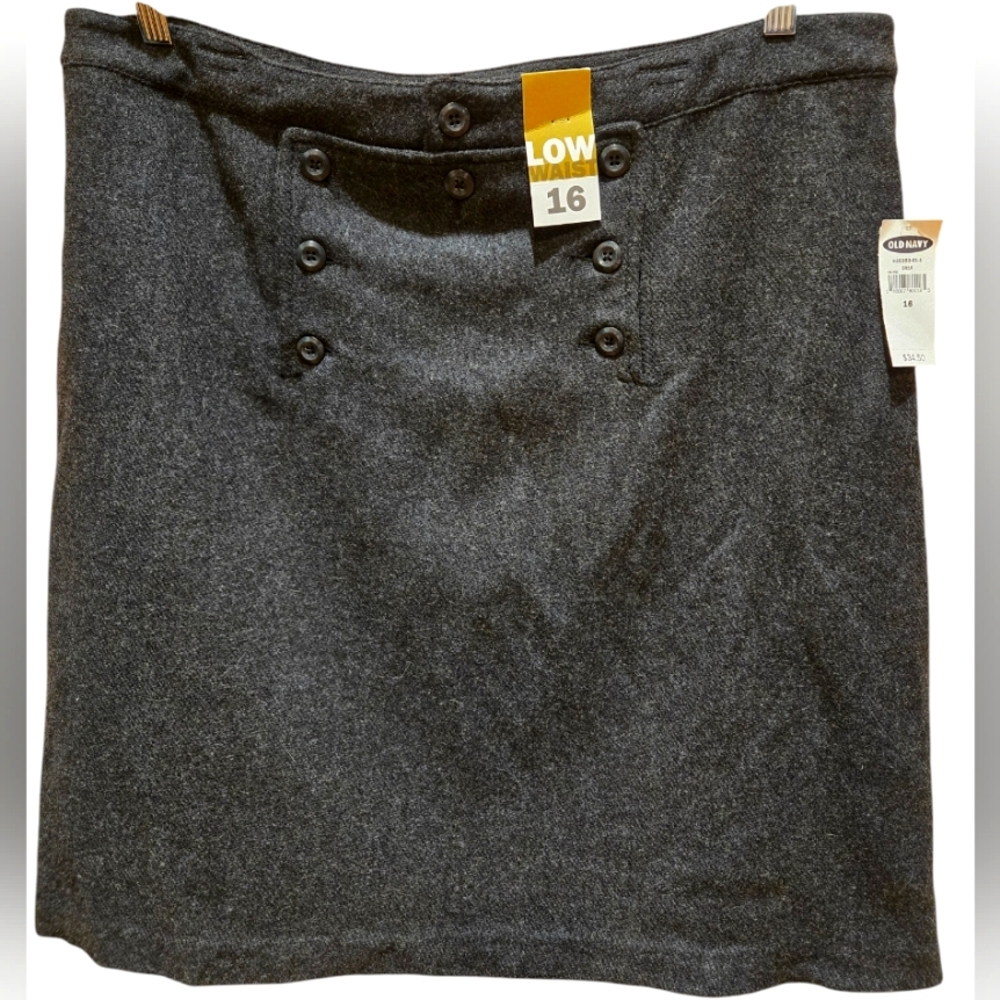 OldNavy Low Waist WoolBlend Skirt Size16